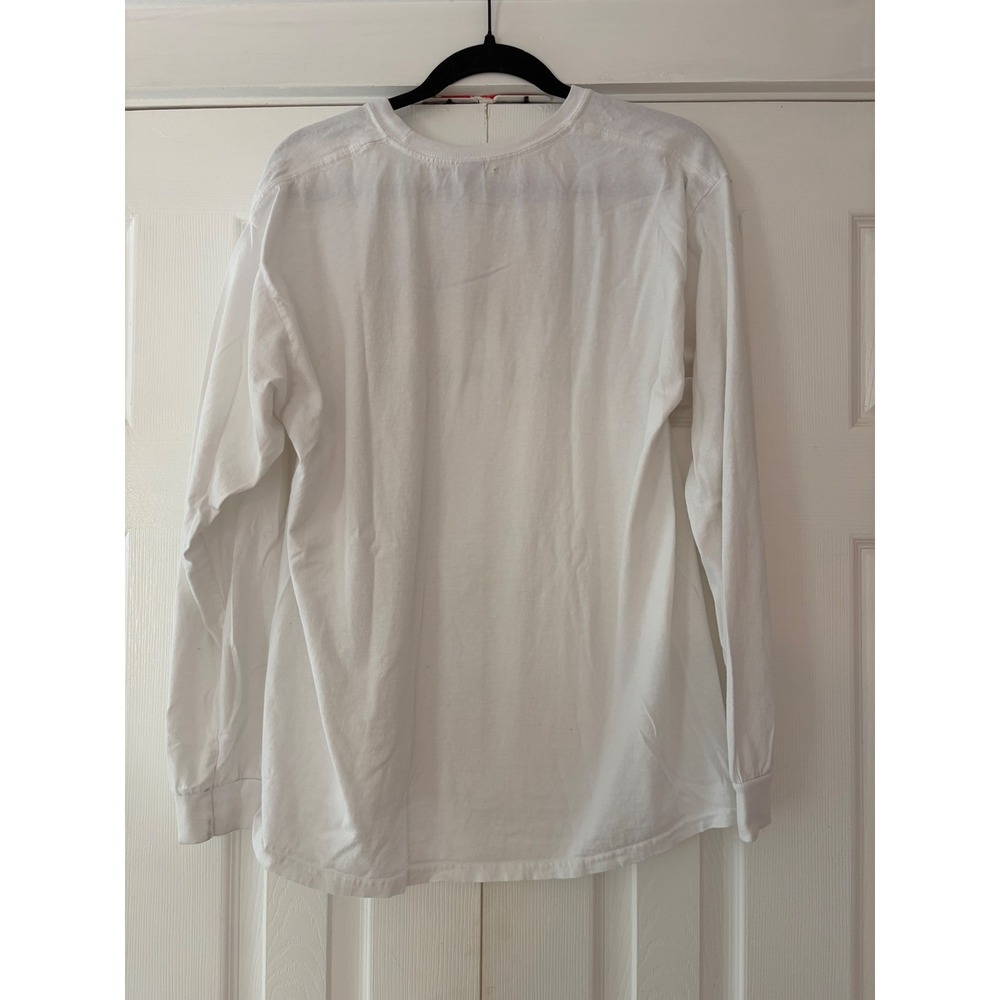 Gildan Peace Love Bengals Long Sleeve Graphic T-Shirt White Large - Picture 2 of 6